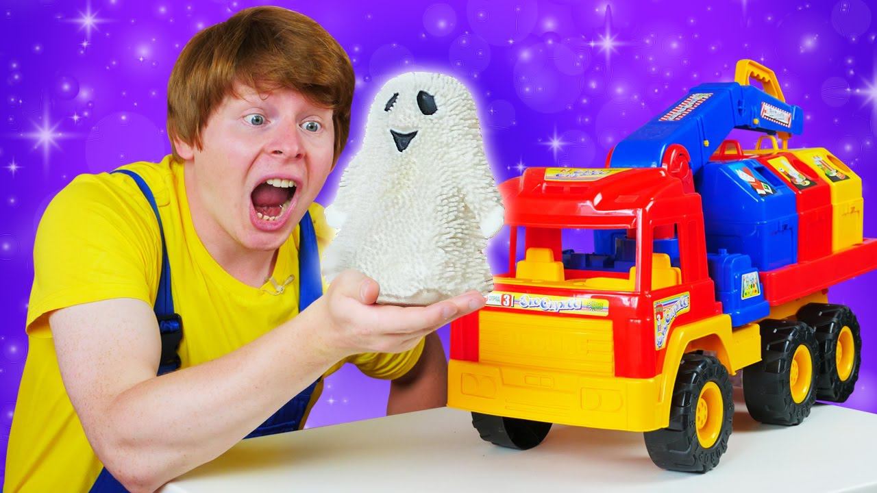 Автомастерская: в мусоровоз залезло привидение! Видео про машинки для мальчиков Ой Сломалось смотреть онлайн