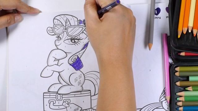 MLP Activity coloring book My little pony coloring смотреть онлайн
