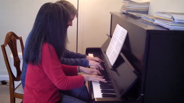 Jean-Michel Damase - "Mirage" pour piano quatre mains смотреть онлайн