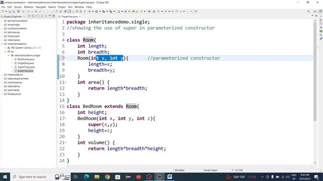 "Mastering Java: Exploring the Power of 'super' Keyword in Parameterized Constructors!"|| part 4|| смотреть онлайн