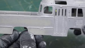 Редкий ПАЗ-672М «Пикап». Сборка модели автобуса 1:43