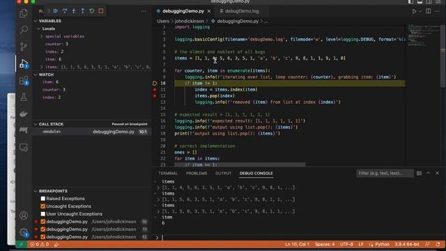 Debugging with VS Code and Python смотреть онлайн