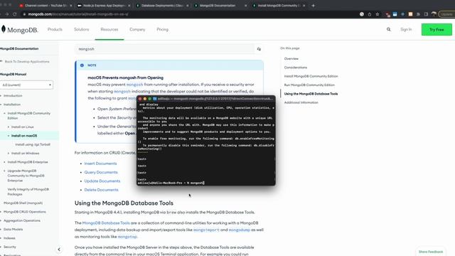 MongoDB basic walkthrough and Setup | How to download MongoDB and Compass for Mac смотреть онлайн