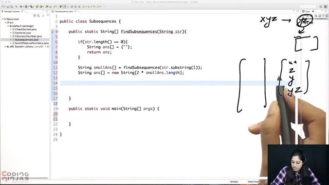 Return All Subsequences Of String ( Java) смотреть онлайн