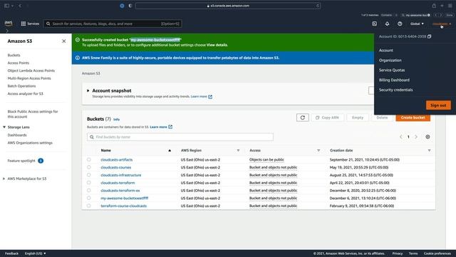 Creating an S3 Bucket and Setting IAM Permissions смотреть онлайн
