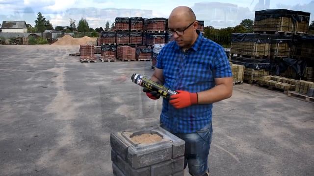Краш-тест забора BRICK смонтированного на клей-пену смотреть онлайн