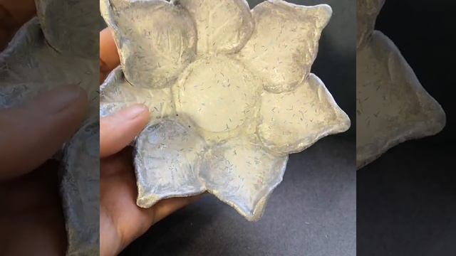 Солёное тесто! Подсвечник лотос!!! смотреть онлайн