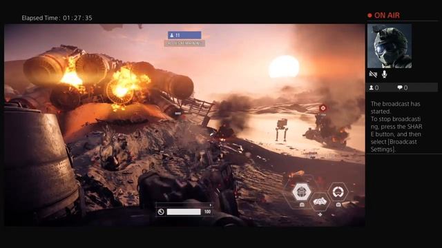 Campaign Walkthrough Pt 2/Ending + Star-fighter Assault Gameplay - StarWars Battlefront 2 Livestrea смотреть онлайн