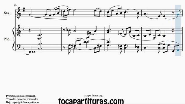 Traumerei by Schumann Duet Sheet Music for Tenor and Soprano Sax Melody + Piano Accompaniment смотреть онлайн