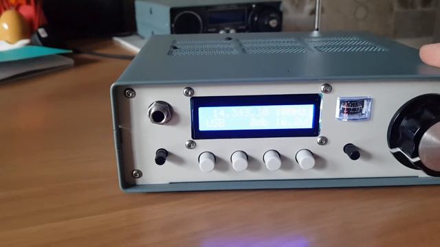 Homemade radio 0.1-30MHz - "sensitivity" test on 20m .... смотреть онлайн
