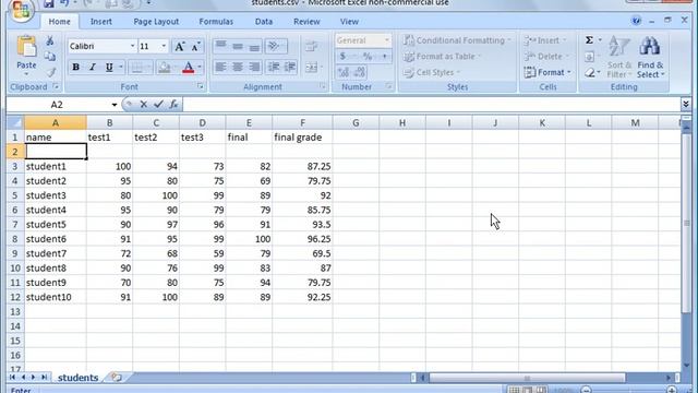 Excel 2007 Tutorial 4: Basic Spreadsheet #2 смотреть онлайн