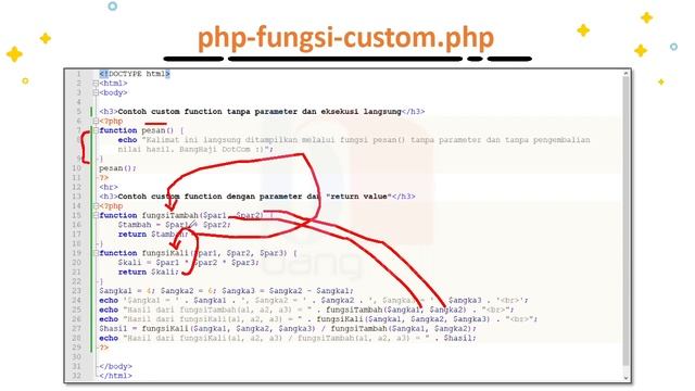 WEB #08.3 - Membuat Function Sendiri di PHP смотреть онлайн