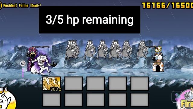 Manic titan cat destroyed by ONE slot (Battle cats) смотреть онлайн