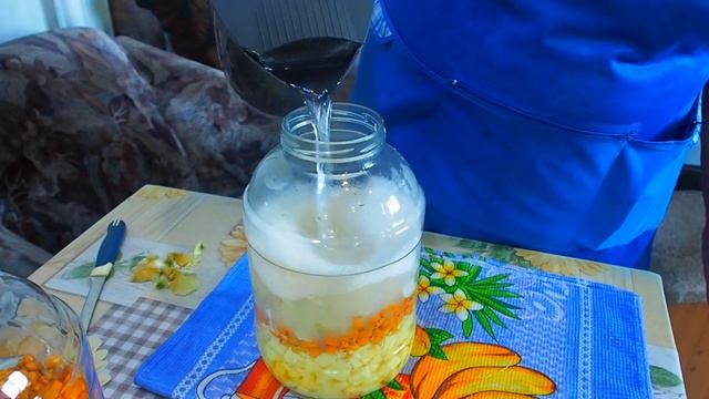 ОБЛЕПИХА С ТЫКВОЙ КОМПОТ НА ЗИМУ смотреть онлайн