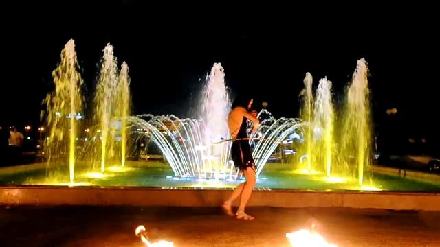 Fire show. Файершоу в речном порту г.Чебоксары . D300s movie смотреть онлайн