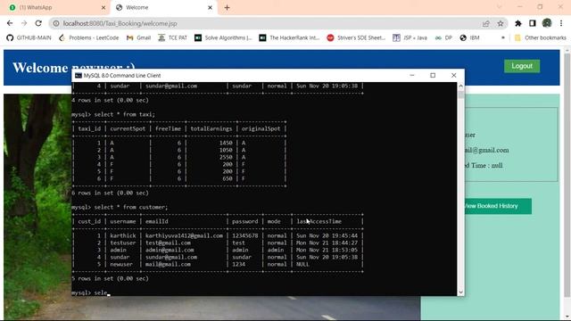 Taxi Booking System with JSP SERVLETS CONTROLLER MYSQL using MVC FRAMEWORK смотреть онлайн