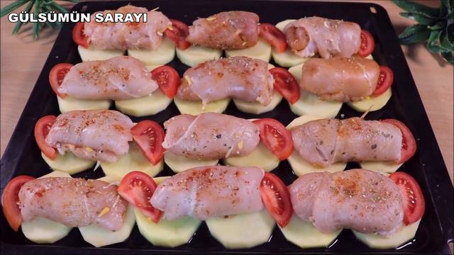 Farklı Yemek Sevenler. O Kadar Lezzetli Oldu Ki. Hiç Böyle Yemek Yediniz Mi? Patatesli Tavuk Patate