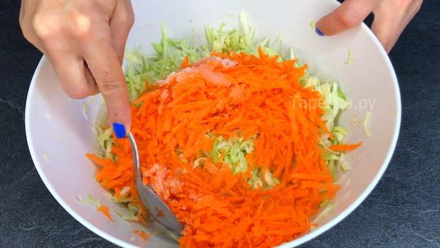 Салат из Свежей Капусты как в Столовой Как Приготовить Вкусный Хрустящий Салат из Капусты с Уксусом смотреть онлайн
