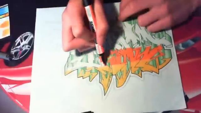 Wildstyle graffiti blackbook piece drawing "CAST" (requested) PROMARKERS смотреть онлайн