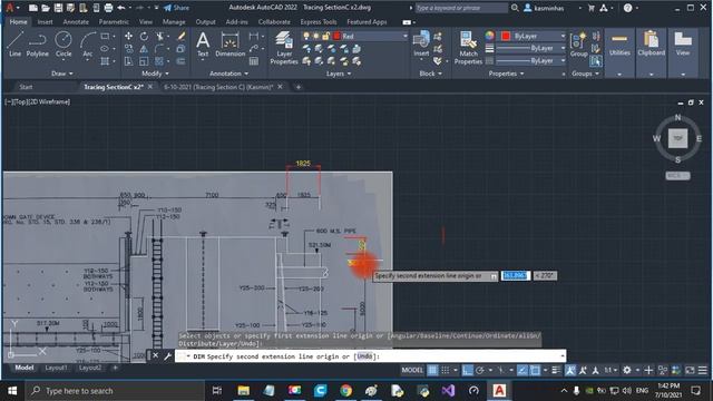 How to Put Dimension when Tracing AutoCAD Drawing смотреть онлайн