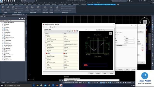 CURSO AUTOCAD CIVIL 3D 2020 - Cap. 5 BANDAS O GUITARRAS EN PERFIL LONGITUDINAL (Creación de estilos смотреть онлайн