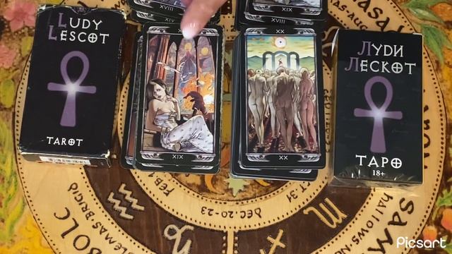 Луди Лескот Таро. Перевыпуск От Авалона. Сравнение с Ludy Lescot Tarot от Lo Scarabeo Италия смотреть онлайн