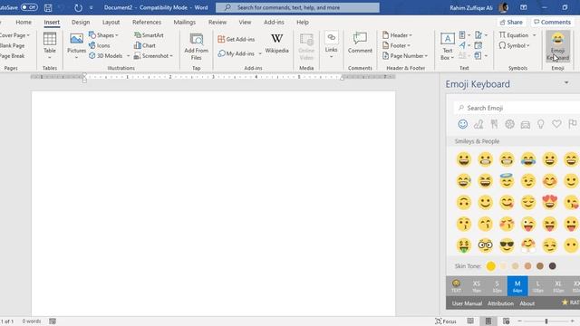 How to add / type emoji in Microsoft Word - Emoticons in Word смотреть онлайн