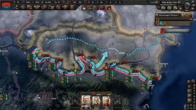 Hearts Of Iron 4: Red Flood Mod - National Balkan State - Montenegro The New Roman Empire? смотреть онлайн