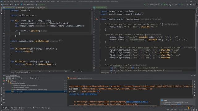 Kotlin Challenge: Comparing Letters in two Strings! смотреть онлайн