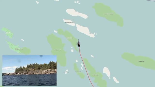 По карте на лодке. Ладога - шхеры. Приозерск - Койонсаари смотреть онлайн