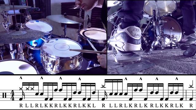 Drum Lesson - Linear Gospel Chop #2 - Fabio Vitiello смотреть онлайн