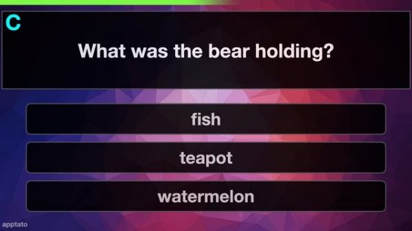 MEMORY TEST GAME #1 - Memorize 3 Pictures & Answer 5 Questions | Brain Training Games