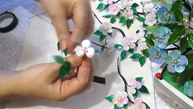 Как сделать сакуру с веером своими руками. DIY смотреть онлайн