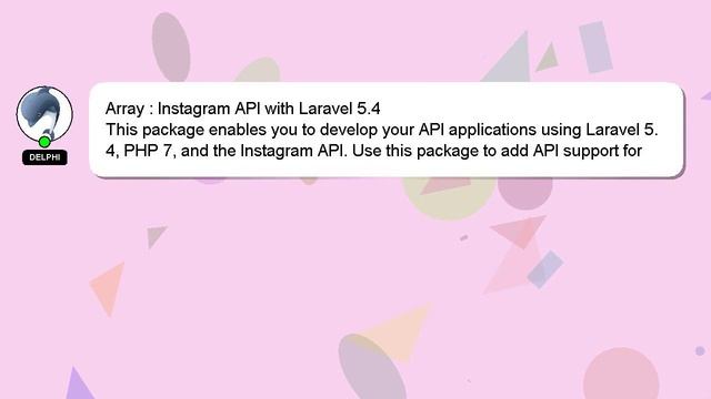 Array : Instagram API with Laravel 5.4 смотреть онлайн