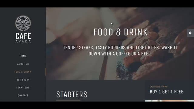 Cafe - Avada theme Video Preview- WordPress business blog, ecommerce and multipurpose theme смотреть онлайн