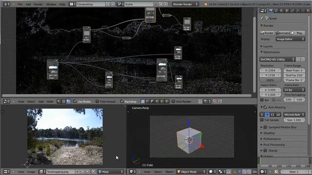 Blender 3D / compositing : How to selectively sharpen up your images using Masking node / HD смотреть онлайн