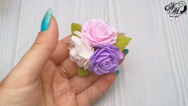 НЕВЕРОЯТНО КРАСИВЫЕ РОЗЫ ИЗ ФОАМИРАНА ПРОСТО И СО ВКУСОМ #nataliamazer