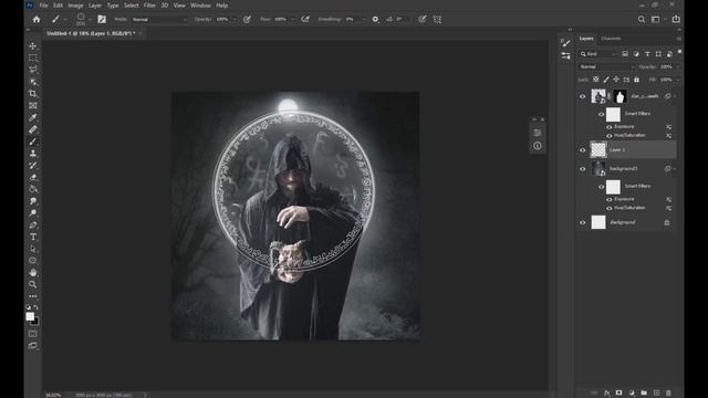 photo manipulation - Fantasy Wizard Tutorial in adobe photoshop cc mac / windows смотреть онлайн