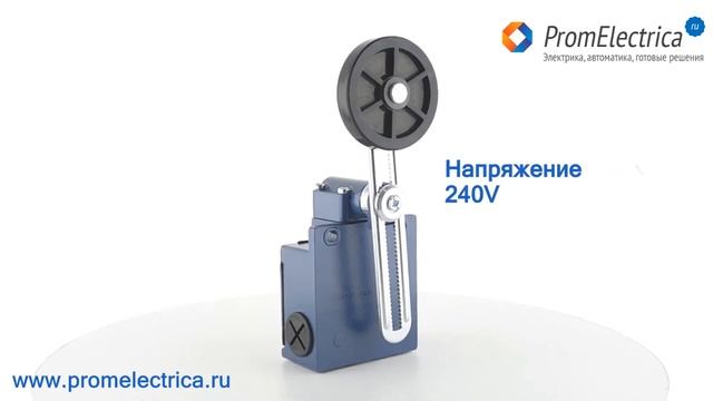 L53K13MEL123A Концевой выключатель влагостойкий с регулируемым термопластиковым  роликовым рычагом