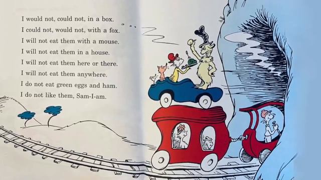 🍳Green Eggs and Ham by Dr. Seuss (kids books read aloud) Miss Jill смотреть онлайн