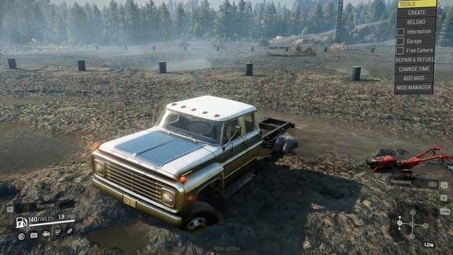 SnowRunner - Power Tiller Stuck In Mud смотреть онлайн