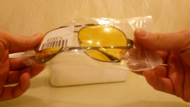 Night Driving Aviator Glasses. Очки для вождения. AliExpress. Китай. смотреть онлайн