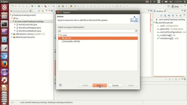 Hadoop jar command usage @ Kalyan Hadoop ORIENIT смотреть онлайн