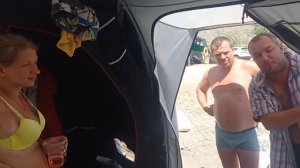 Обзор палаточного лагеря#2. Питерские дикари в кемпинге Чобан Кале