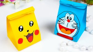 Идея для подарка Как сделать подарочный бумажный пакетик Оригами поделки из бумаги Поделки Самоделки