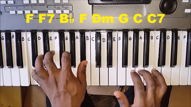 How To Play Amazing Grace - Piano Chords and Melody - Easy Piano Tutorial смотреть онлайн