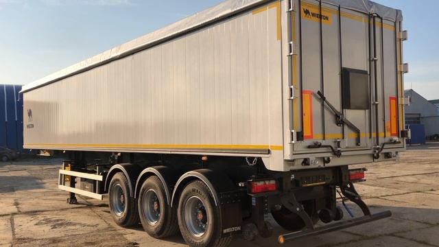 Обзор самосвального полуприцепа WIELTON с алюминиевым кузовом 55,7 м3 смотреть онлайн