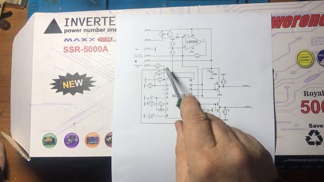 SG3525 в преобразователе на 12-220V