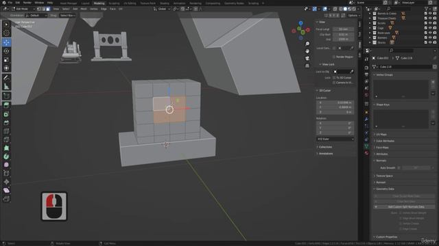 Урок 77 – Работа с дополнением Loop Tools