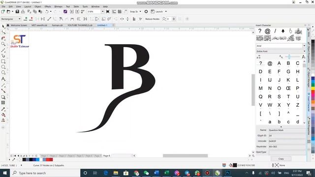Professional Letter BB Logo Design In CorelDRAW | Sabir Taimoor смотреть онлайн